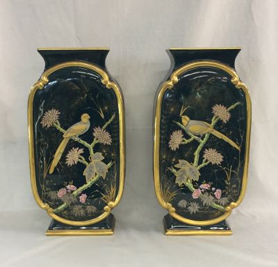 Victorian Pair of Mantle Vases
