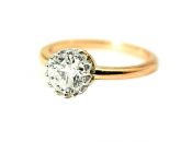 Victorian Style Diamond Solitaire Ring