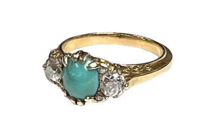 Victorian Turquoise and Diamond Ring
