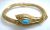 Victorian Turquoise and Ruby Snake Bracelet