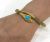 Victorian Turquoise and Ruby Snake Bracelet