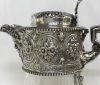 Victorian Claret Jug With Sterling Silver Mounts