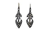 Victorian Diamond Drop Earrings