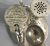 Victorian English Riding Motif Condiment Set, Dated 1869