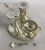 Victorian English Riding Motif Condiment Set, Dated 1869