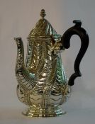 Victorian English Silver Chocolate Pot