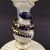 Victorian Figural Cased Crackle Glass Goblet, circa 1860-80