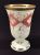 Victorian Gilded Pedestal Glass Goblet, Bohemian circa 1850-60