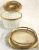 Victorian Gilt Metal & Crystal Biscuit Barrel