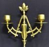 Victorian Gothic Brass Candelabra
