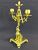 Victorian Gothic Brass Candelabra