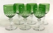 Victorian Hand Blown & Cut Wine Glasses