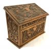 Victorian Hand Carved Stationery Box, American, circa 1890-1900