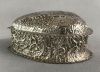 Victorian Heart Shape Sterling Silver Dresser Box
