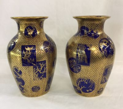 Victorian Mason’s Ironstone Aesthetic Movement Vases