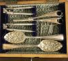 Victorian Mother of Pearl & Silver Plate Dessert Service