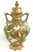 Victorian Royal Crown Derby Aesthetic Movement Covered Cabinet Vase