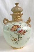 Victorian Royal Crown Derby Cabinet Vase & Cover