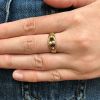 Vintage English Ruby and Pearl Ring