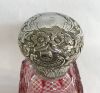 Victorian Scent Bottles with Sterling Silver Tops, circa 1890