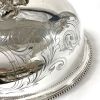 Victorian Sheffield Silver Plate Meat Dome with Matched Well and Tree Platter