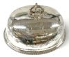 Victorian Sheffield Silver Plate Meat Dome with Matched Well and Tree Platter