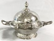 Victorian Silver Plate Butter Dish
