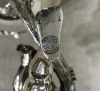 Victorian Silver Plate Centrepiece of a Pixie Hauling a Two-Wheel Cart
