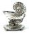 Victorian Silver Plate Figural Spoon Warmer, English, circa 1870-1883