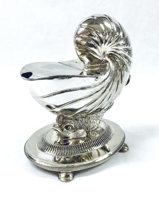 Victorian Silver Plate Figural Spoon Warmer, English, circa 1870-1883