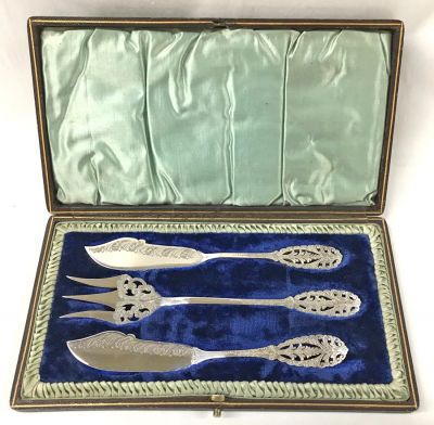 Victorian Silver Plate Serving Pieces, circa 1890-1900