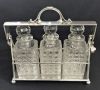 Victorian Silver Plate Tantalus Stand