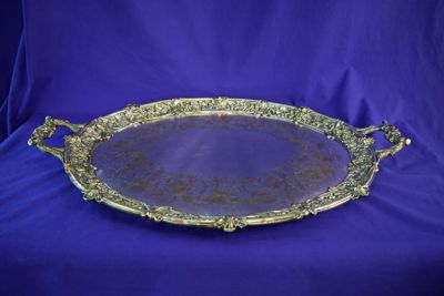 Victorian Silver Plate Tea Tray