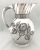 Victorian Silver Plate Water Pitcher and Matched Goblet