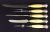 Victorian Silver Plate and Carved Ivory Handled 5 Piece Carving Set