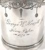 Victorian Sterling Silver Christening Cup, circa 1871
