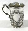 Victorian Sterling Silver Figural Christening Cup