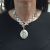 Victorian Sterling Silver Locket with Handmade Bookchain