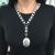 Victorian Sterling Silver Locket with Handmade Bookchain