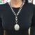 Victorian Sterling Silver Locket with Handmade Bookchain