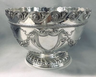 Victorian Sterling Silver Punch Bowl/Presentation Trophy