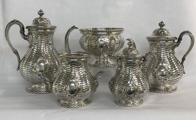 Victorian Tiffany & Co. Sterling Silver Tea & Coffee Service