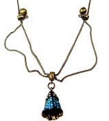 Victorian Turquoise and Seed Pearl Necklace