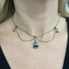 Victorian Turquoise and Seed Pearl Necklace