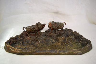 Victorian Wild Boar Penstand, C.1880