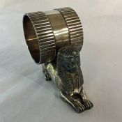 Victorian Silver-Plate Figural Napkin Ring