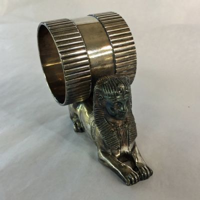 Victorian Silver-Plate Figural Napkin Ring