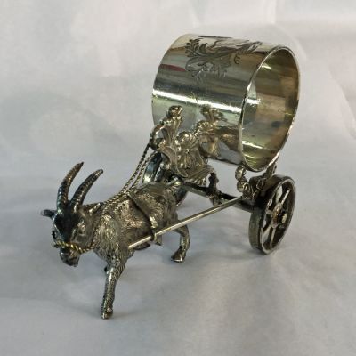 Victorian Silver-Plate Figural Napkin Ring