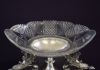 Victorian Silver Plate & Cut Crystal Centrepiece Bowl