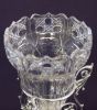 Victorian Silver Plate Cut Crystal Presentation Vase